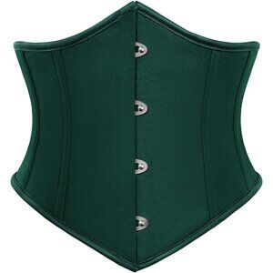 Women's Forest Green Corset Belt Wide Waist Lace Up Pirate Accessories Belt